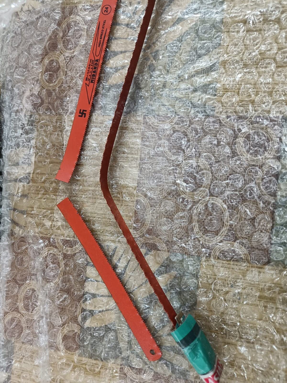 MIRANDA HiSpeed Steel Hand Hacksaw Blade (12 X 1/2" X 0.025") 18 TPI