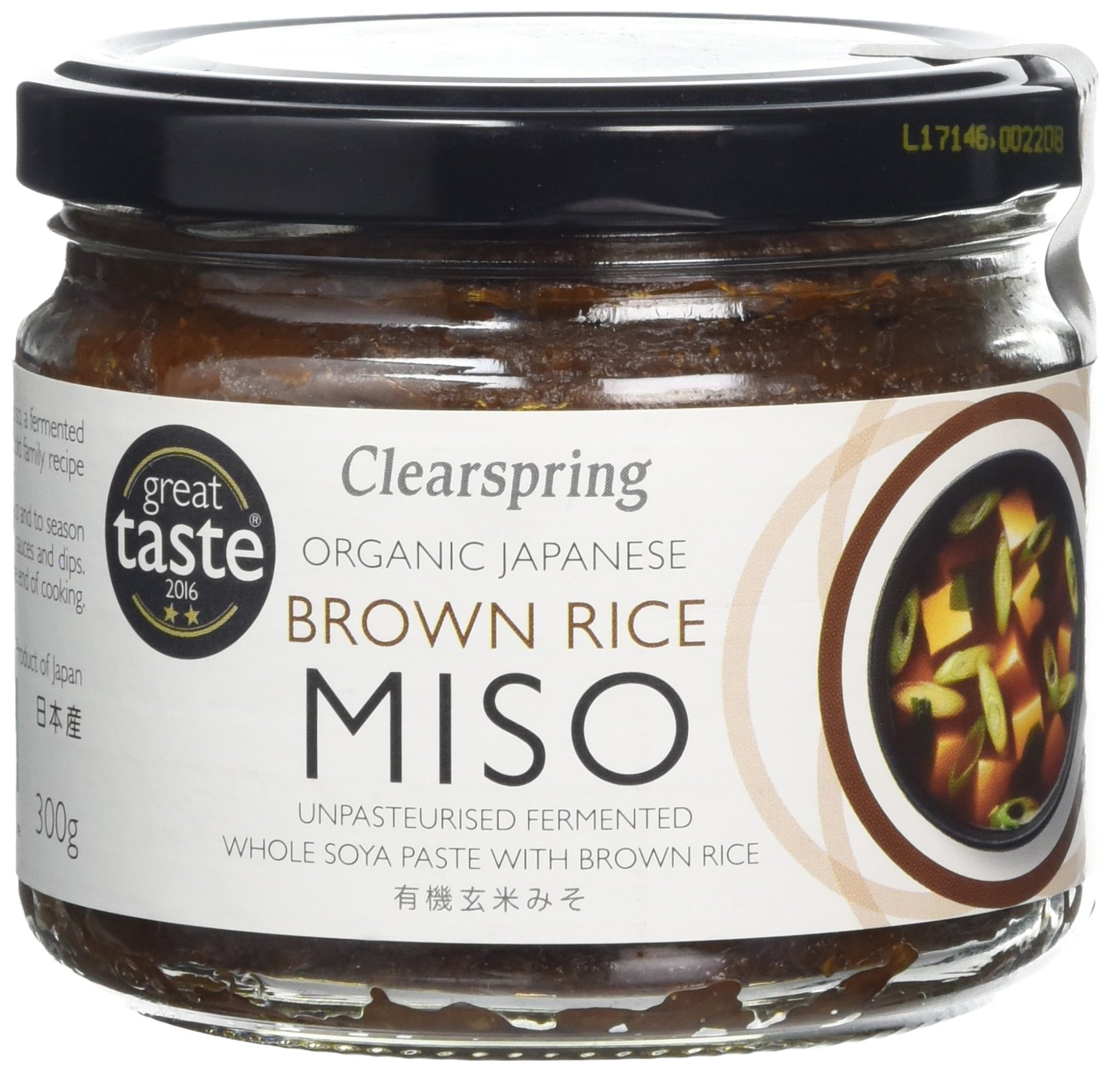 Clearspring Organic Miso Johsen Brown Rice Unpasteurised, 300g