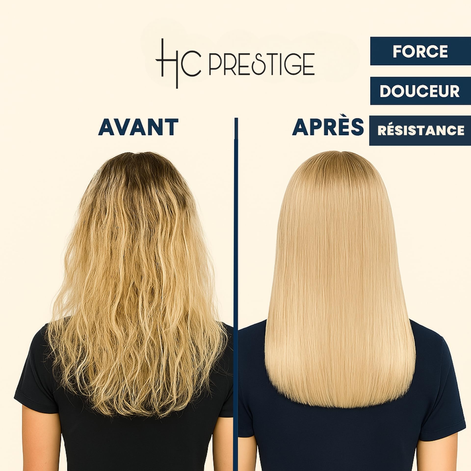 HC Prestige Be Strong – Après-Shampoing Reconstructeur Pro 1L – Argan, Figue de Barbarie & Raisin – 96% Naturel – Sans Sulfate ni Silicone – Cheveux Secs, Abîmés ou Lissés – Made in France