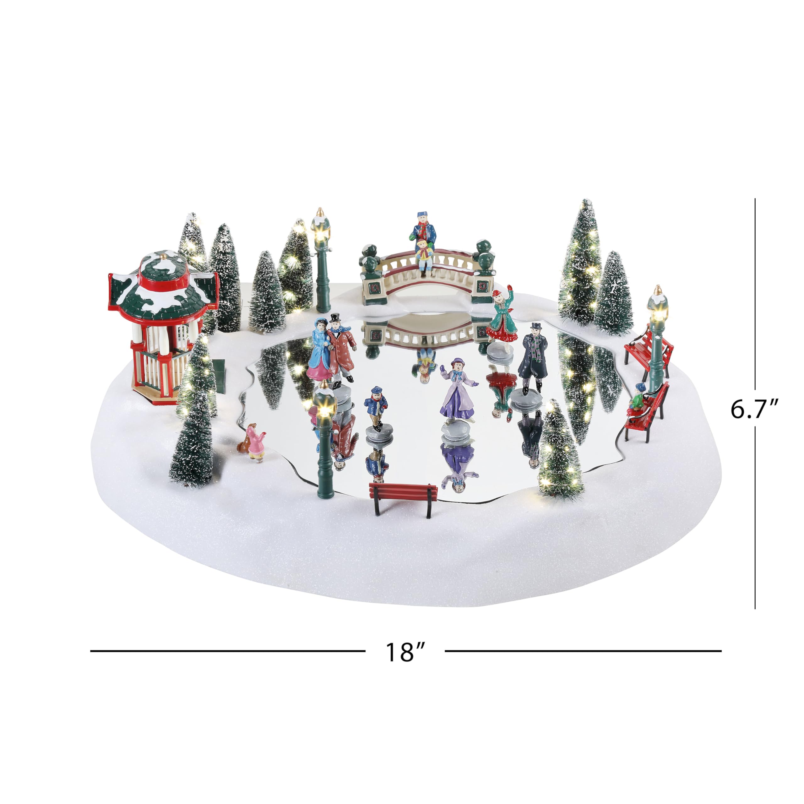 Mr.Christmas Mr.クリスマス　ホリデー・イン・モーション スケート Amazon.com: Mr. Christmas Winter Wonderland Skating Rink, Animated