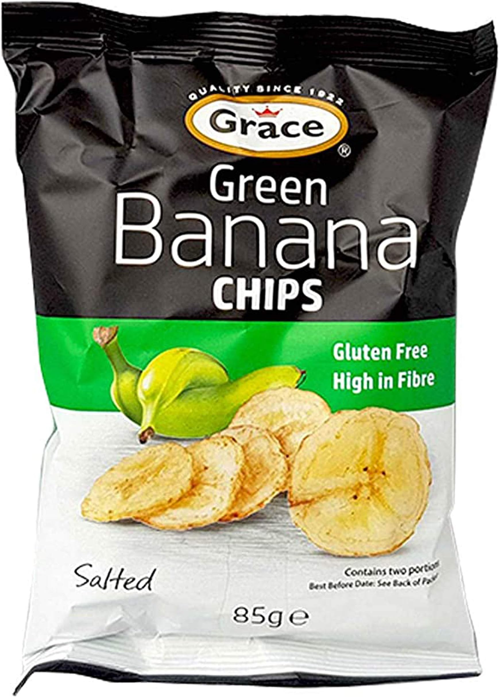 3 x 85gr Green Banana Chips Crisps Natural Snack