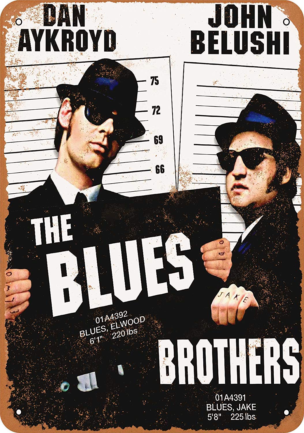 Biopracess Metalpostera73413 1980 Blues Brothers Movie Metal Sign Great Aluminum Tin Sign 8X12 Inches