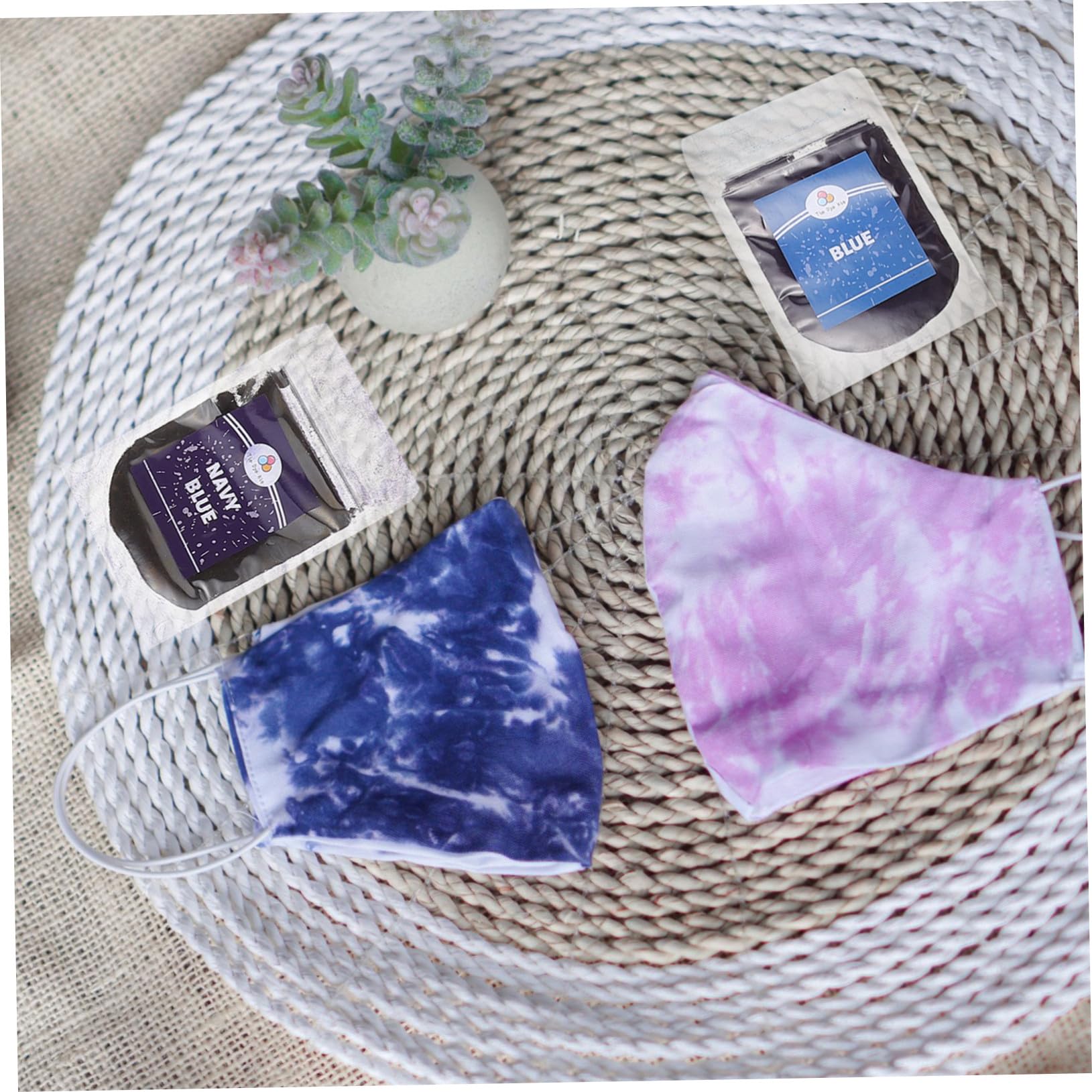 Angoily 4 Stück Farben Tie Dye Pulver Leuchtende Textilfarbe für DIY Batik Waschfest für Bunte Farbpulver für Erwachsene Party Kit pro Beutel