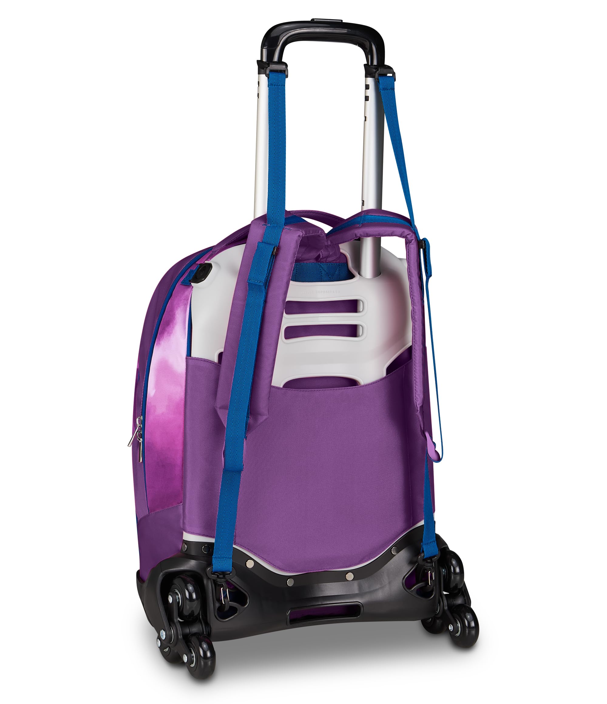 Seven Stitch Trolley Jack, Triplo Uso, Zaino Sganciabile, Doppio Scomparto, Spallacci a Scomparsa, Elastico Porta Borraccia, Scuola e Tempo Libero, bambine e ragazze, viola