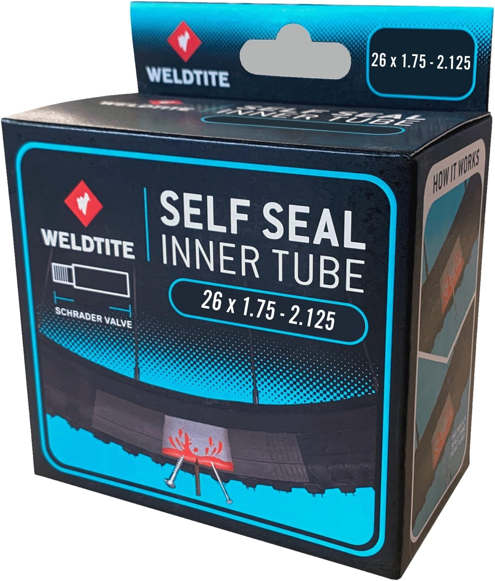 Schrader Valve Self Sealing Bike Inner Tube, for Wheel Sizes 20โ, 24โ, 26โ, 27.5โ, 29โ, 650B & 700c Long-Lasting Puncture Prevention
