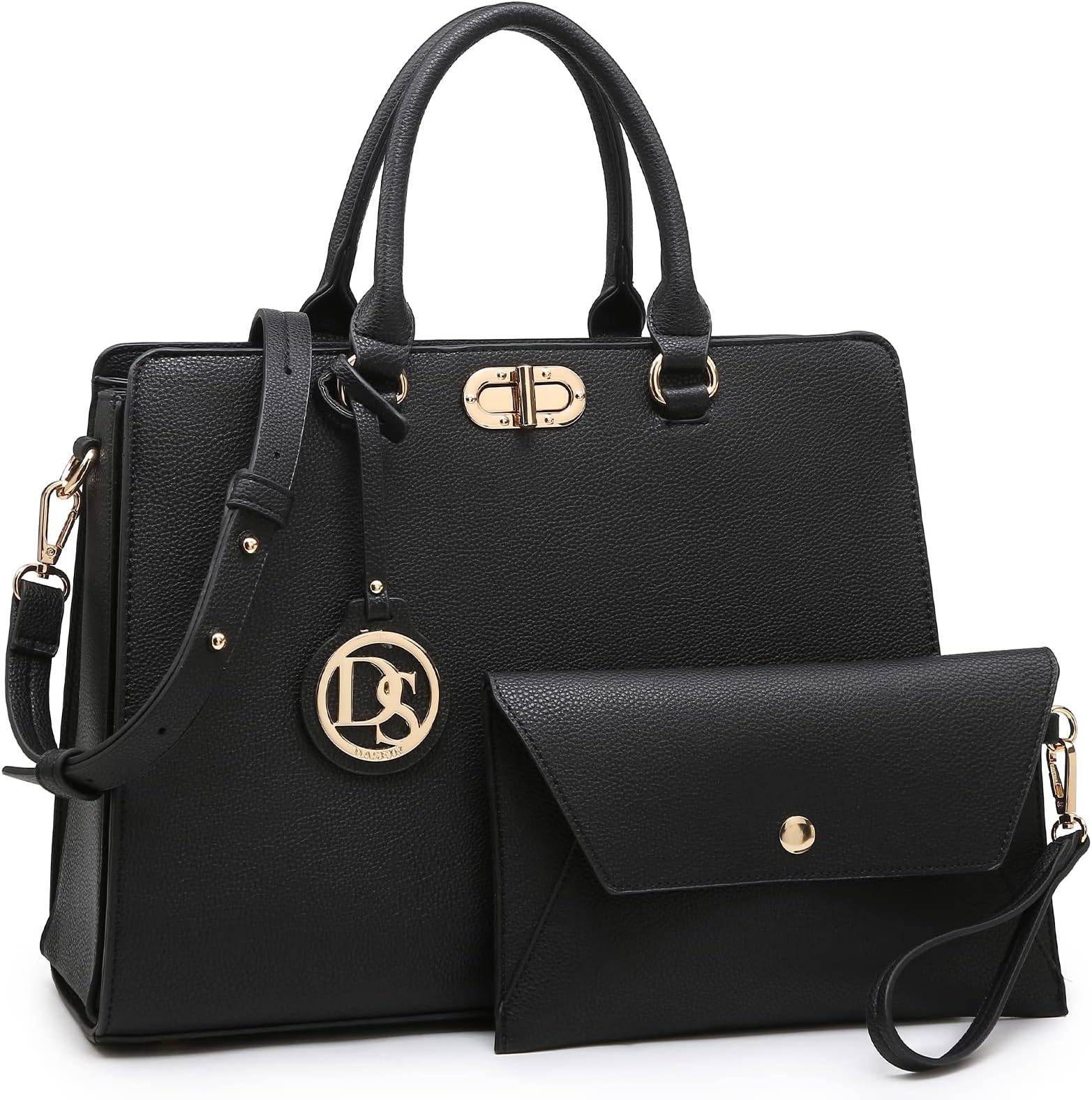 Women Handbags Purses Ladies Work Purse Satchel Tote Top Handle Shoulder Bags with Matching Clutch