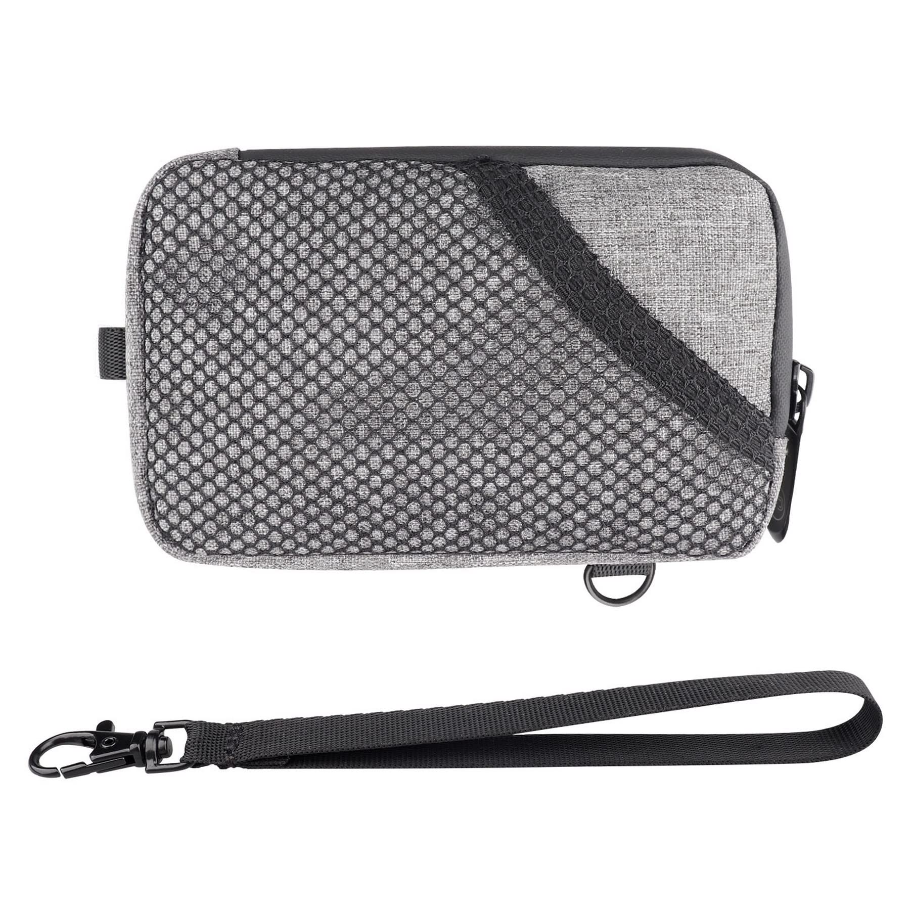 Smell Proof Bag, Odor Proof Caes Small Stash Container Odorless Bags Pouch for Travel Storage(Grey,5x3Inch)