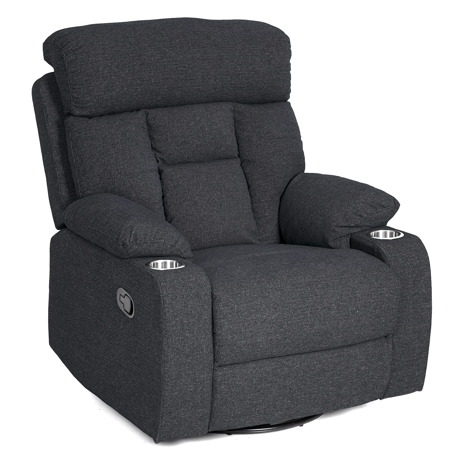Buy Irene House Upholstered Swivel Glider Recliner Manual Rocker Chair