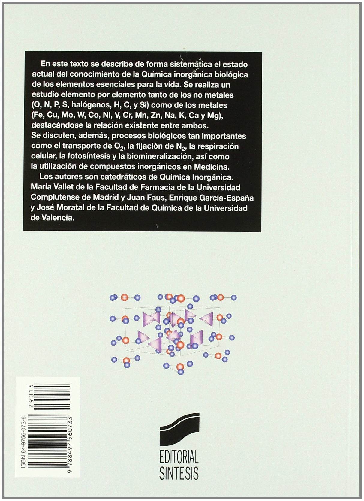 Introducción a la química bioinorgánica: 15
