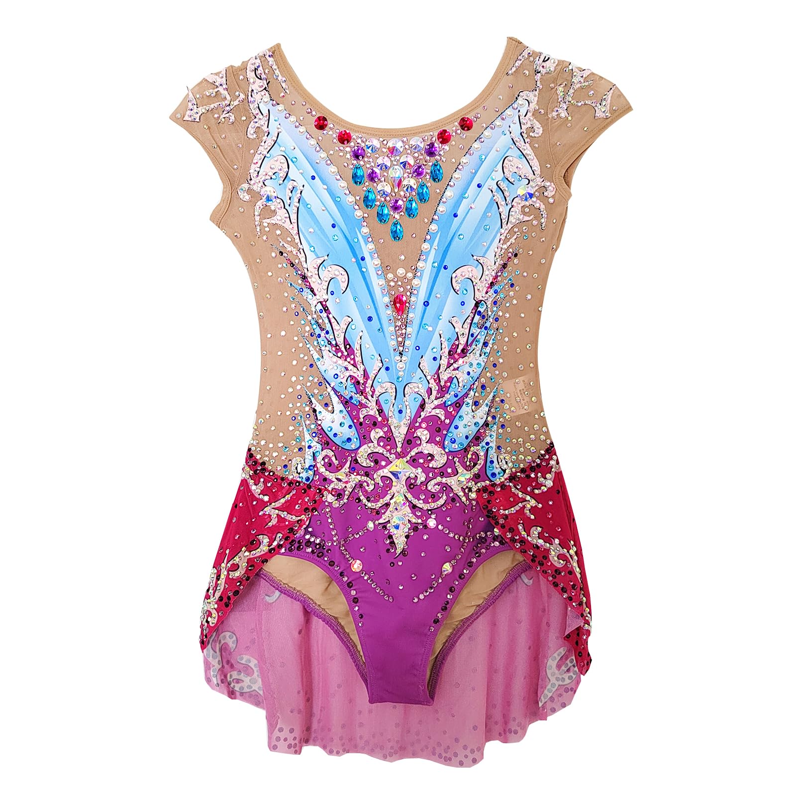 Purple Rhythmic Gymnastics Outfit for Girls Elegant and Comfortable