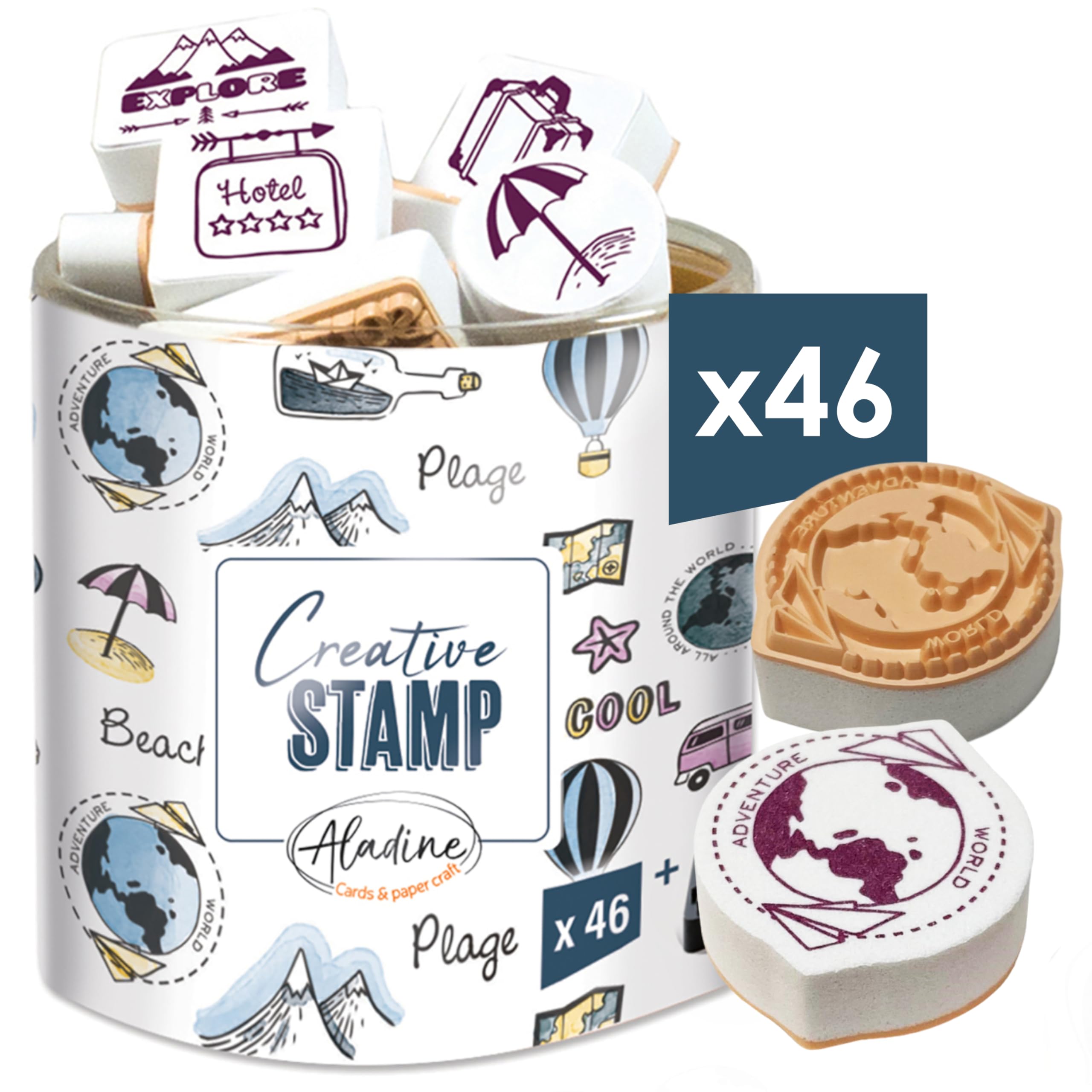 Aladine 03746 Stampo Scrap viaggio