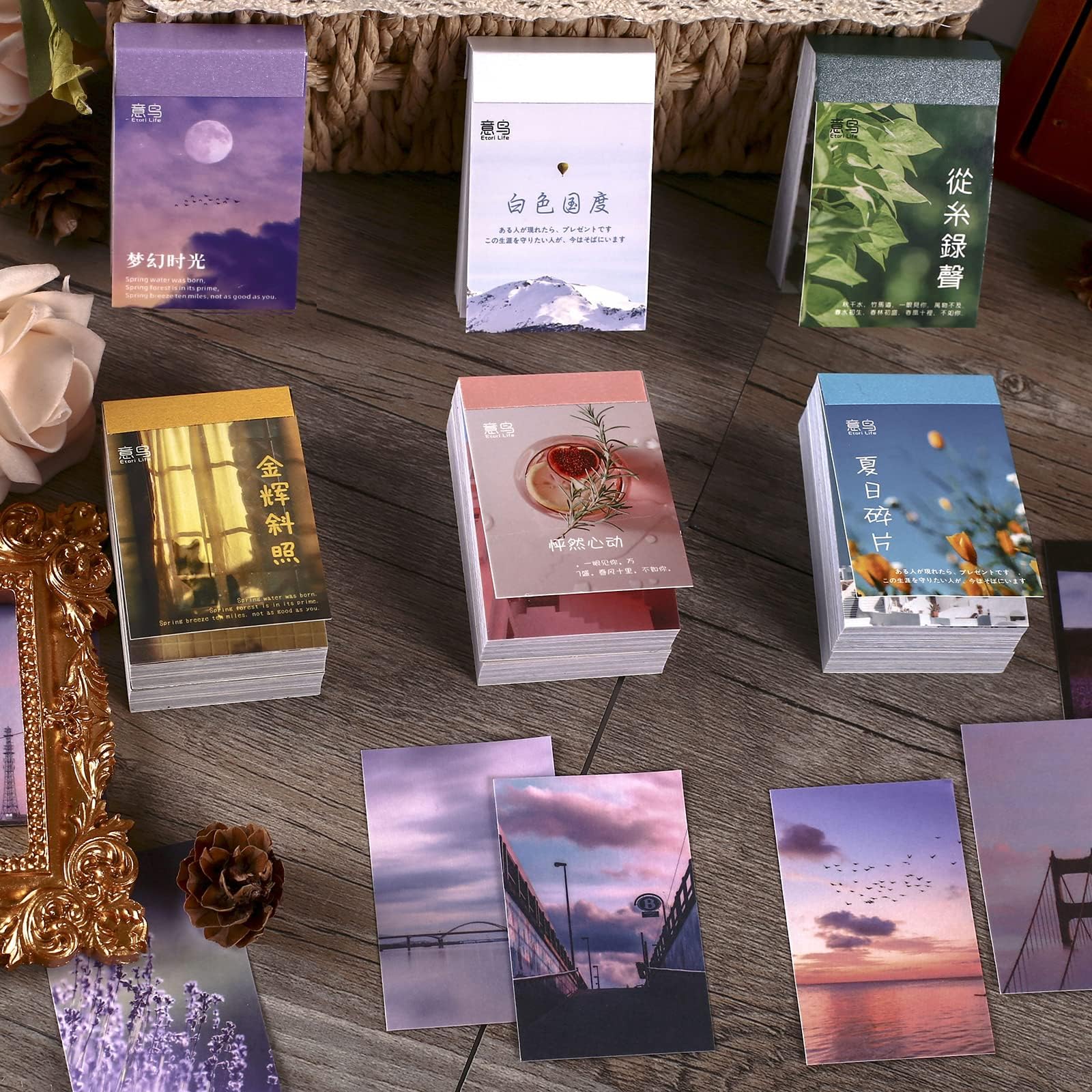 300 Stück Scrapbook Sticker Set Washi Aufkleber für Journaling Zubehör,Bullet Journal,Tagebuch,Fotoalbum,Scrapbooking,Alben,Notizblöcke Dekorationen