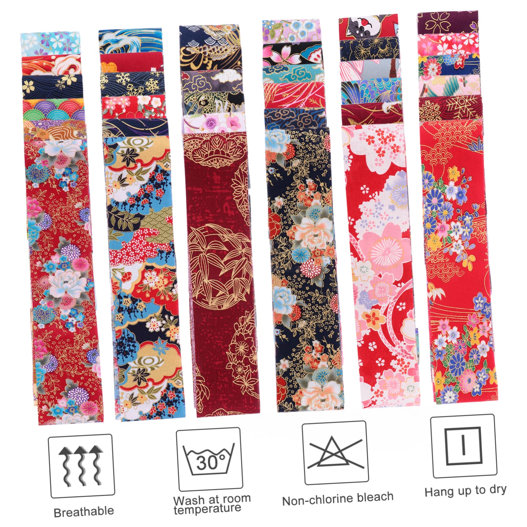 36 piezas Tiras de Tela de Algodón Estampada para Patchwork y Costura DIY Material y Transpirable para Manualidades Decoración y Confección de Ropa