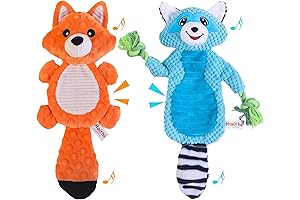 Stuffed Squeak Dog Toys for Aggressive Chewers