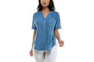 ZAC and RACHEL Women Tencel Short Sleeve Top