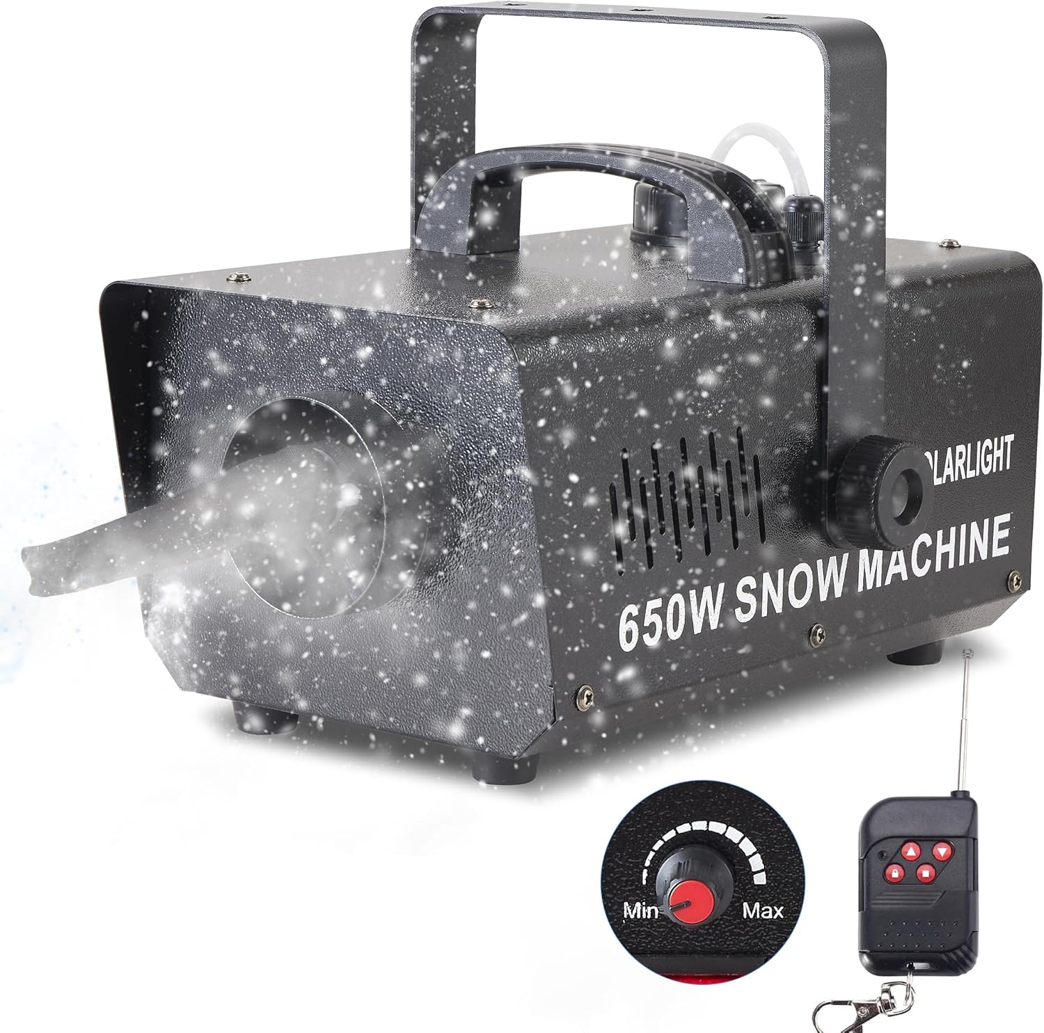 650W Snow Machine Snowflake Maker with Wireless Remote, Fake Snow Maker Machine for Outdoor Indoor Christmas Party Wedding Photography Parties Kids Stage Parades