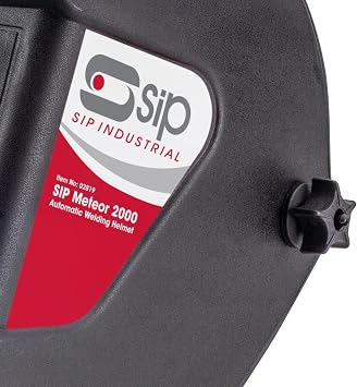 SIP METEOR 2000 Welding Helmet Auto Darkening True Colour HD Solar Powered Headshield Fixed 11 Shade