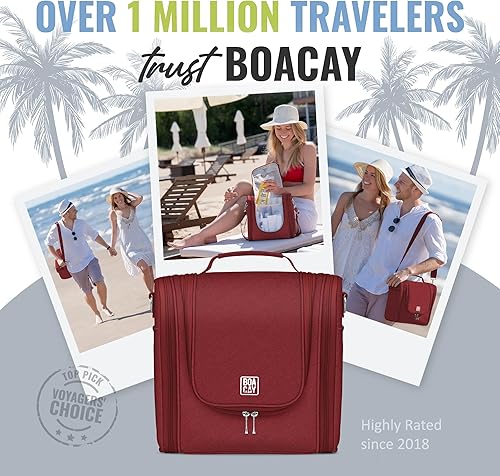 Miniatura 6 de Neceser con correa de hombro para viaje extragrande, para hombres y mujeres, bolso organizador de baño y ducha, con soportes de bandas elásticas