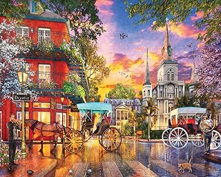 White Mountain - Sunset in New Orleans, 1000 Piece Jigsaw Puzzle, New Orleans Puzzle, Sunset Puzzle