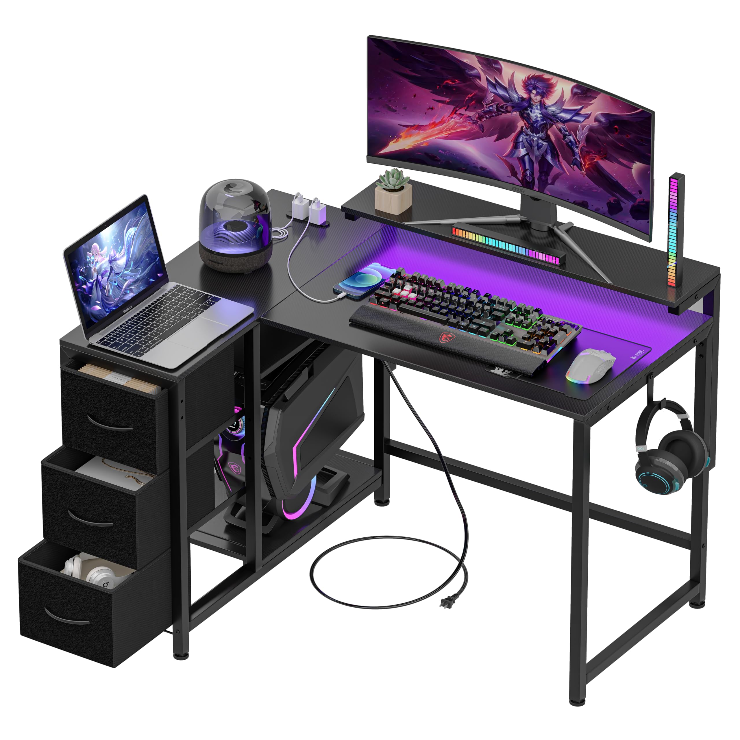 LunarLight L型PCデスク