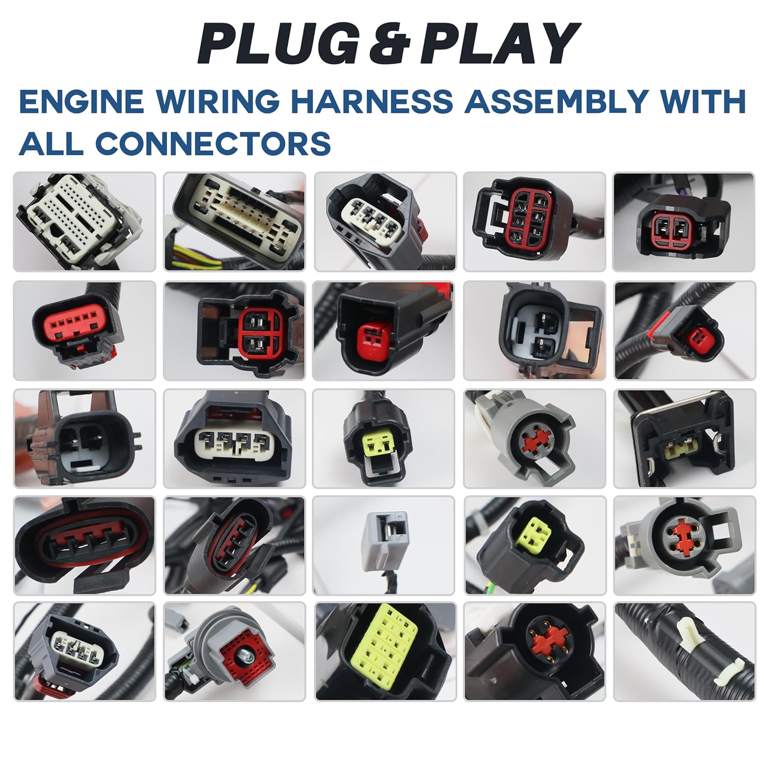 6L2Z-9D930-BA 4.0L Engine Wire Wiring Harness Compatible with Ford Explorer Sport Trac Mercury Mountaineer 2006-2007, Replace 6L2Z9D930BA