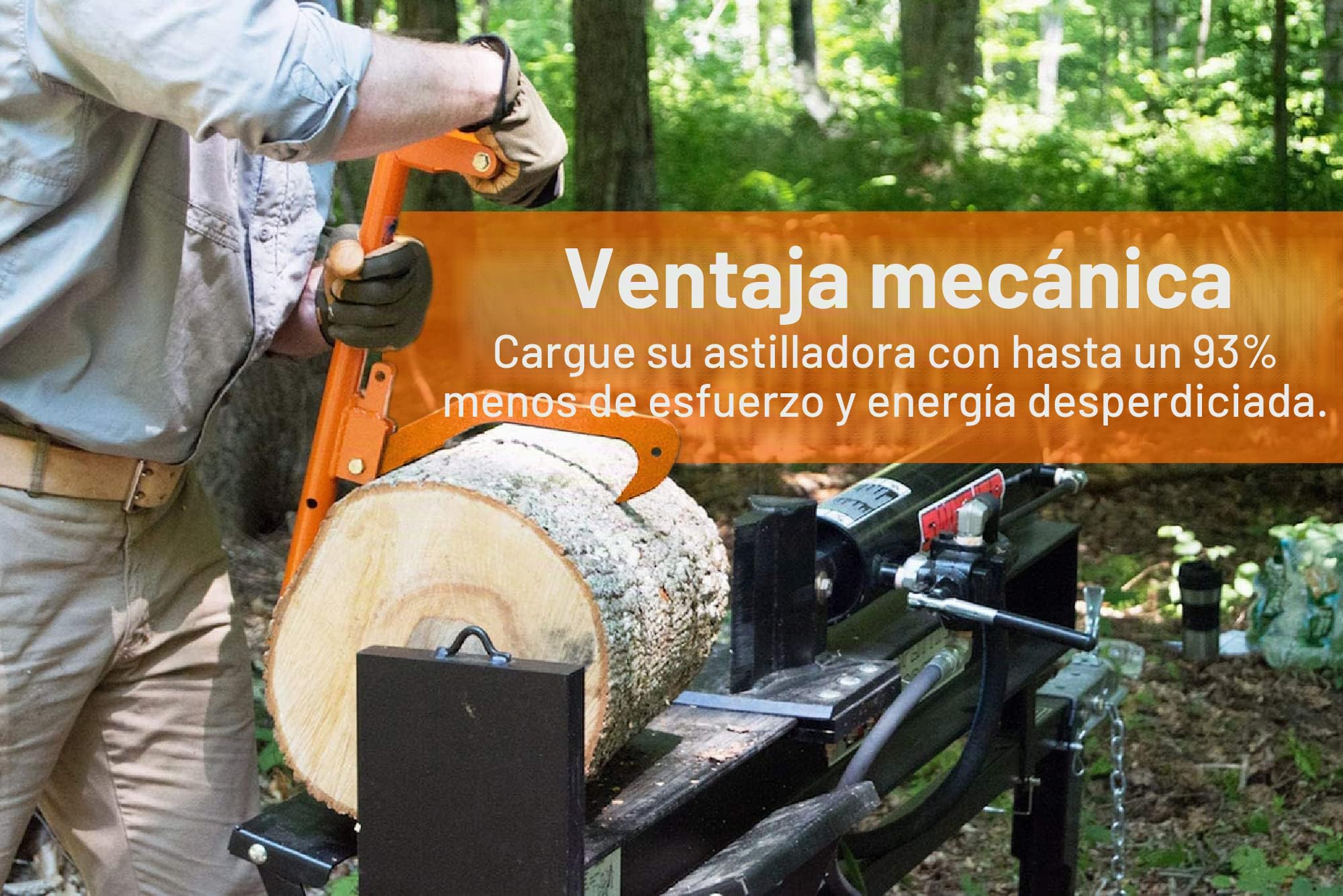 LogOX Juego de Herramientas forestales 3 en 1 con Funda. Kit de Gancho de inclinación, leñador y transportador de Troncos