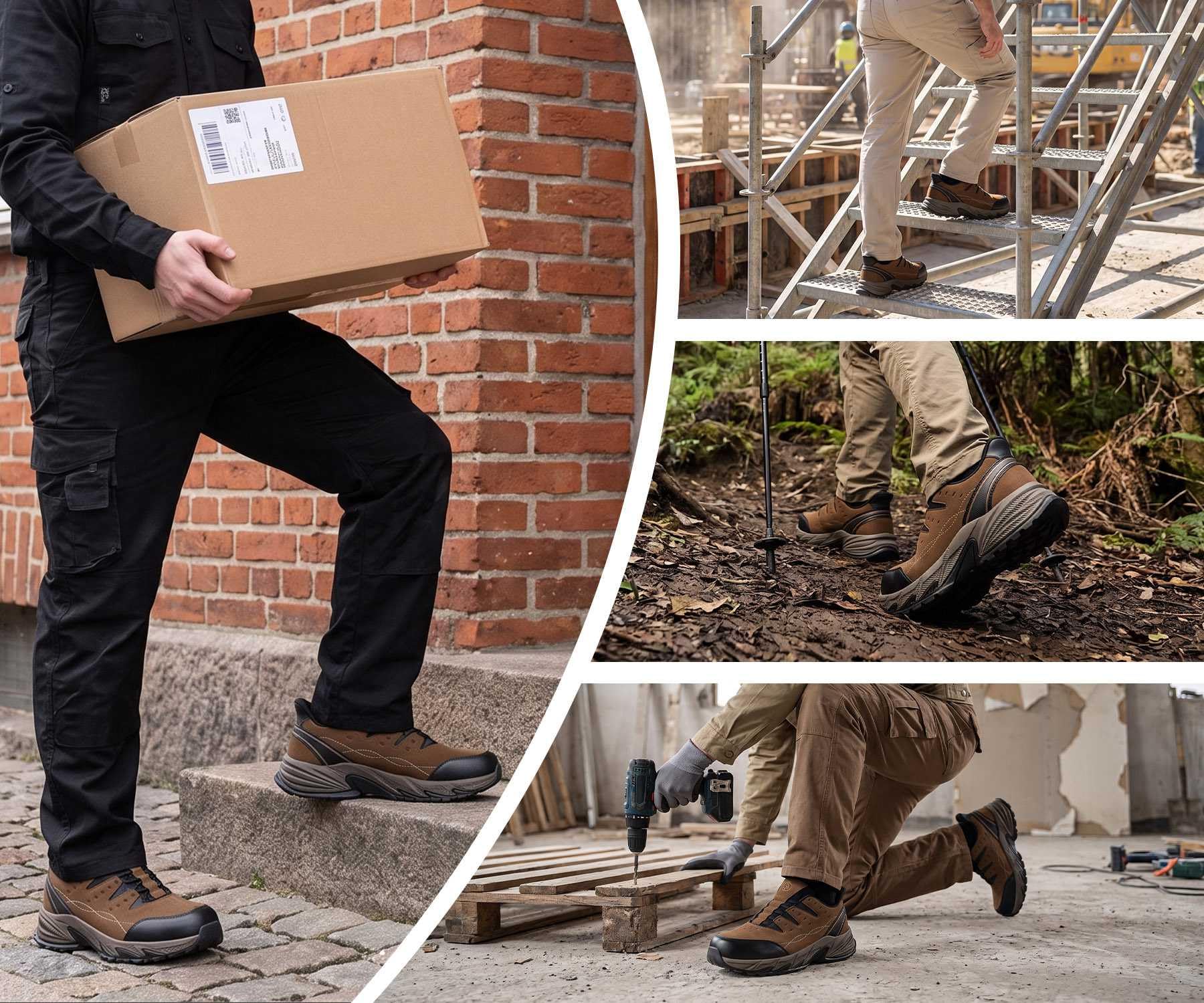 LARNMERN Sicherheitsschuhe Herren S1P Arbeitsschuhe Stahlkappenschuhe 177