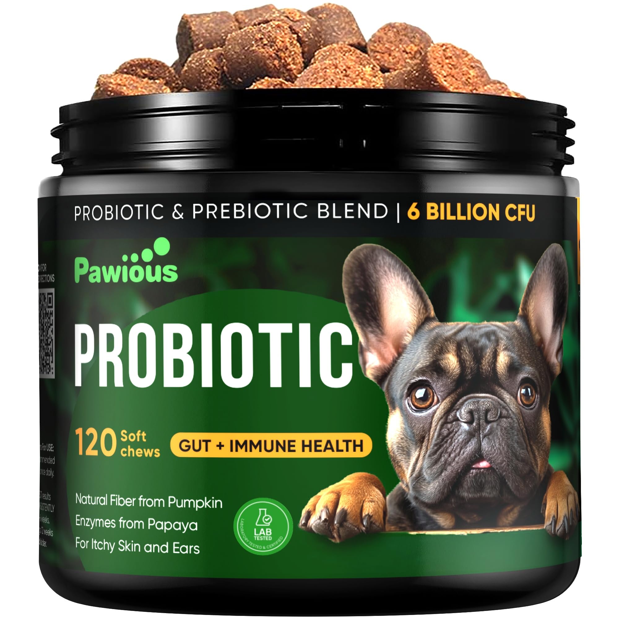 Probiotics for Dogs Digestive Enzymes Gut Flora, Digestive Health, Immune  System Diarrhea Support, Itchy Skin, Allergies Pumpkin, Flaxseed Meal