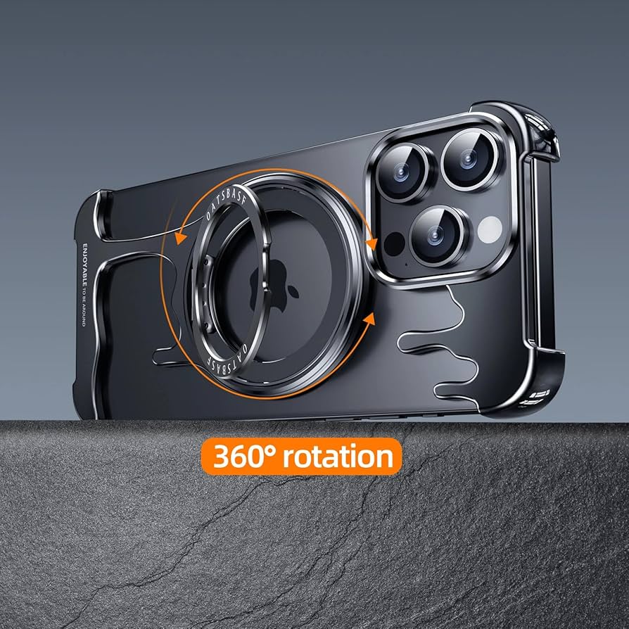 Amazon.co.jp: iPhone 15 Pro Max用メタルフレームレスケース