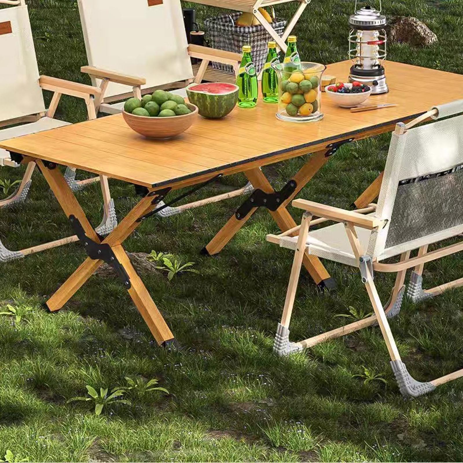 Tavolo da campeggio da picnic,Pieghevole Tavolo Da Campeggio Acciaio Al Carbonio,Tavoli Da Campeggio Con Roll -up,Tavolo tavolino pieghevole con borsa per il trasporto,per picnic Camp Backyard BBQ