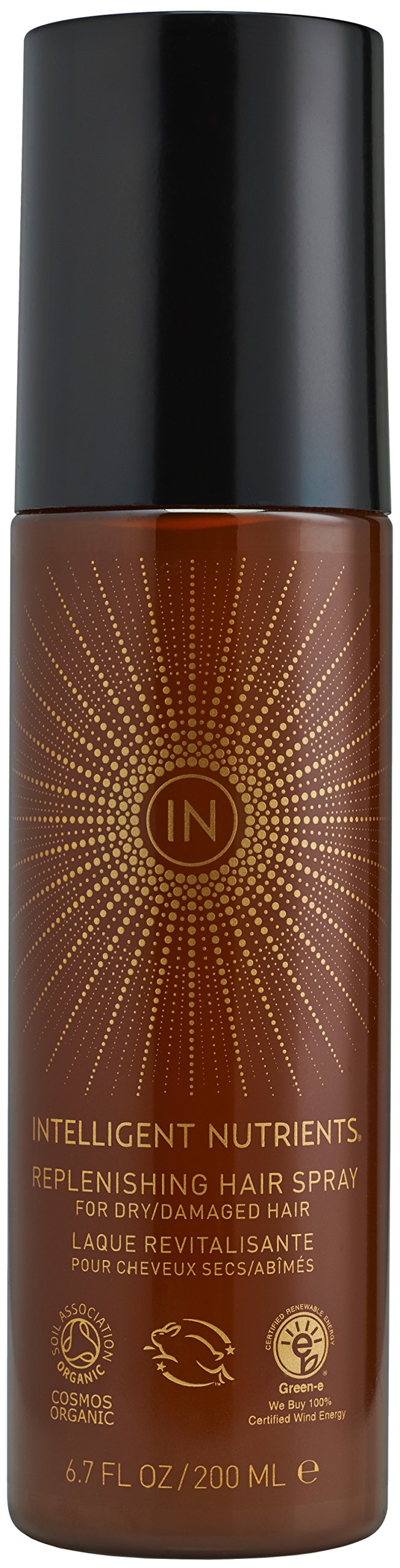 Intelligent Nutrients Replenishing Hair Spray - Certified Organic & Non-Aerosol Hairspray with Light Hold (6.7 oz)