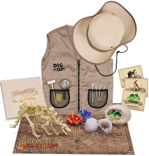 Miniatura 3 de MindWare Dig It Up! Kit de excavación de lujo - A partir de 4 años - Incluye herramientas de excavación para excavar 8 tesoros