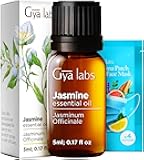 Gya Labs Jasmine Essential Oil - 0.17 Fl Oz - for Hair, Skin, Diffuser, Aromatherapy & DIY Candle Making Scent