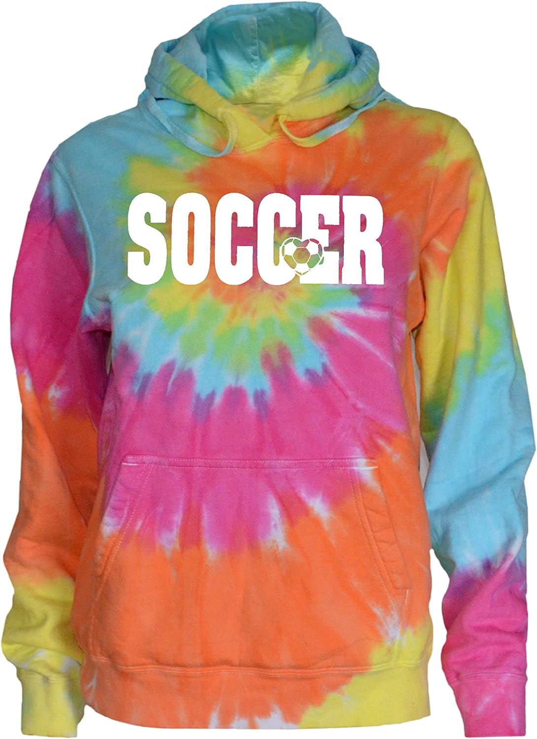 JANT girl Soccer Tie Dye Sweatshirt - Soccer Logo