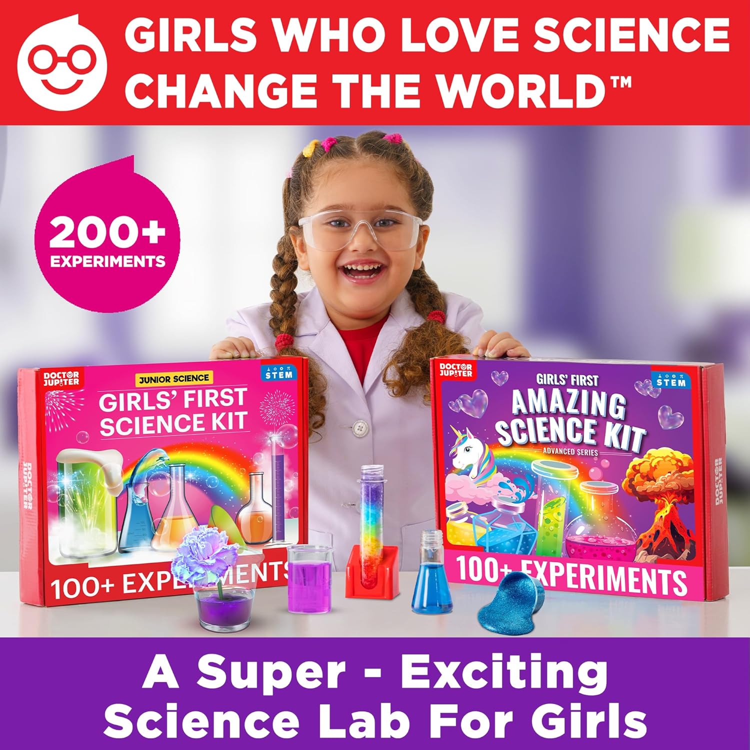 Doctor Jupiter Girls’ First Science Gift Set for Ages 4+ | Set of Girls' First Science Kit & Amazing Science Kit |Birthday Gift Ideas for 4-5-6-7-8 Year Olds |STEM Learning & Education Toys - Image 2