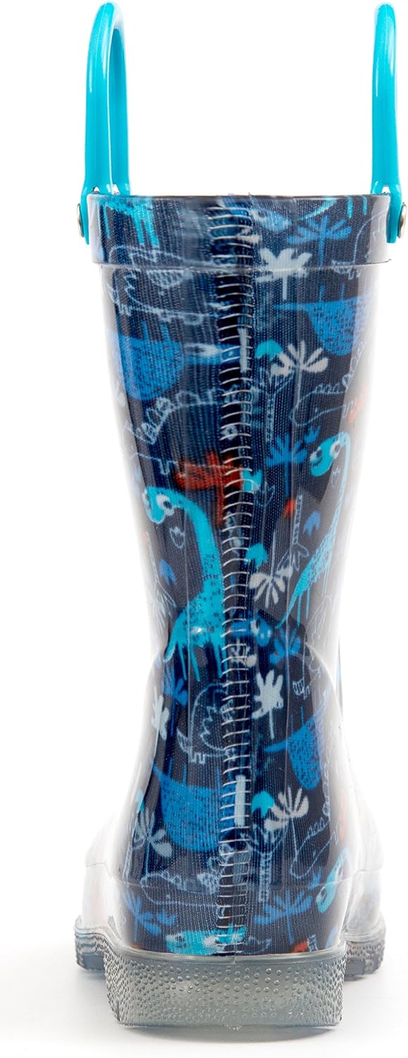 MOFEVER Toddler Kids Light Up Rain Boots