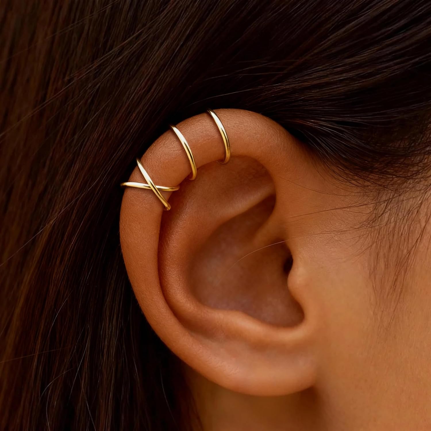 Ear Cuff Earrings for Women Non Pierced Gold Silver Dainty Stackable Cartilage Daily Party Fashion Jewelry Gifts