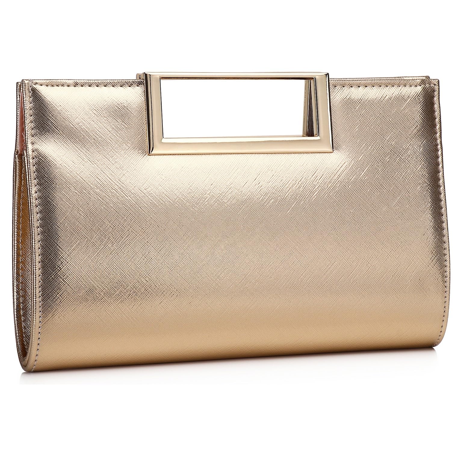 Gurina Evening Clutch Purses for Women Formal Party Clutch Bags Cocktail Prom Fashion PU Leather Shoulder Handbags
