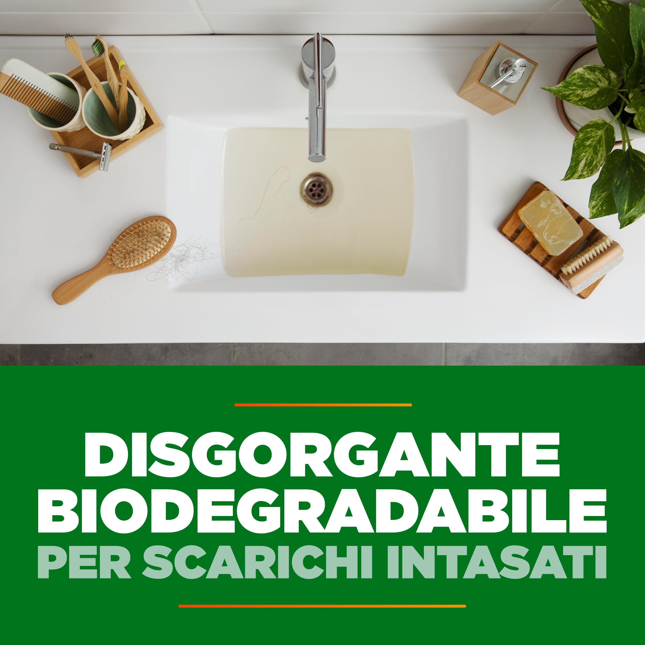 Mr Muscle Disgorgante Biodegradabile, Stura Lavandini e Scarichi Intasati Forte, 3 Dosi per Flacone, Formato Scorta da 6 Pezzi da 750 ml