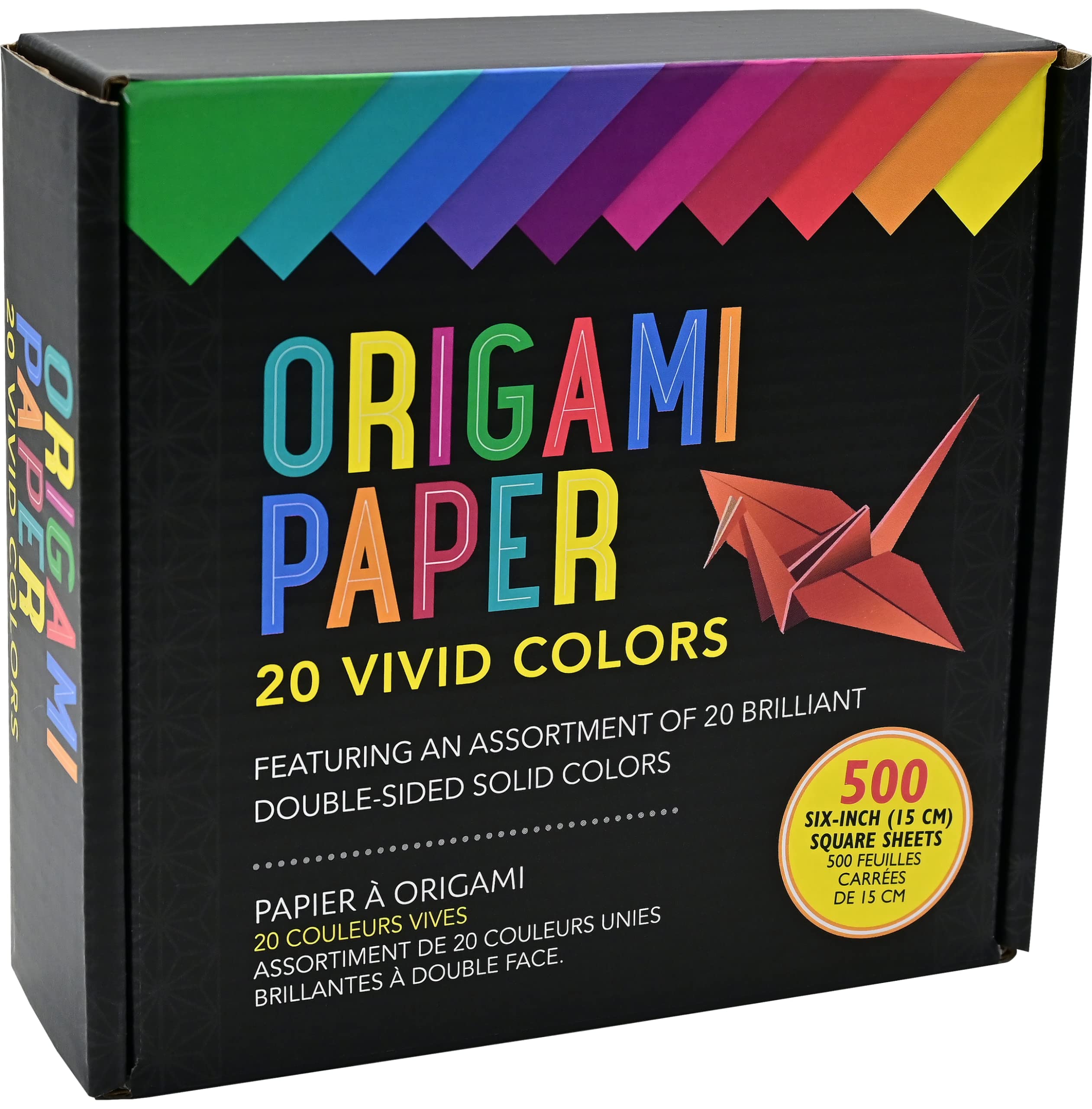 Origami Paper 20 Vivid Colors (500 sheets)