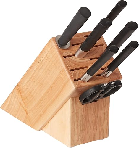 Shun Wasabi 8 Pc Block Set: Pelar 4", Deba 4.25", Utilidad 6", Nakiri 6.5", Chef 8", Acero de afilado, tijeras y bloque de 11 ranuras.