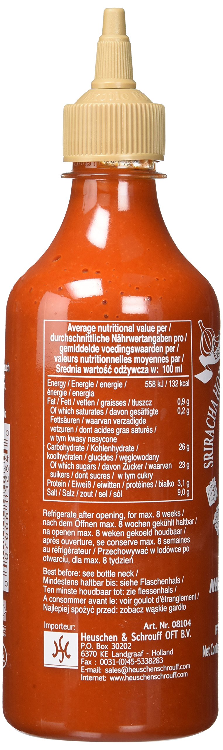 Flying Goose Chilisauce Sriracha Knoblauch, 12er Pack (12 x 455 ml)
