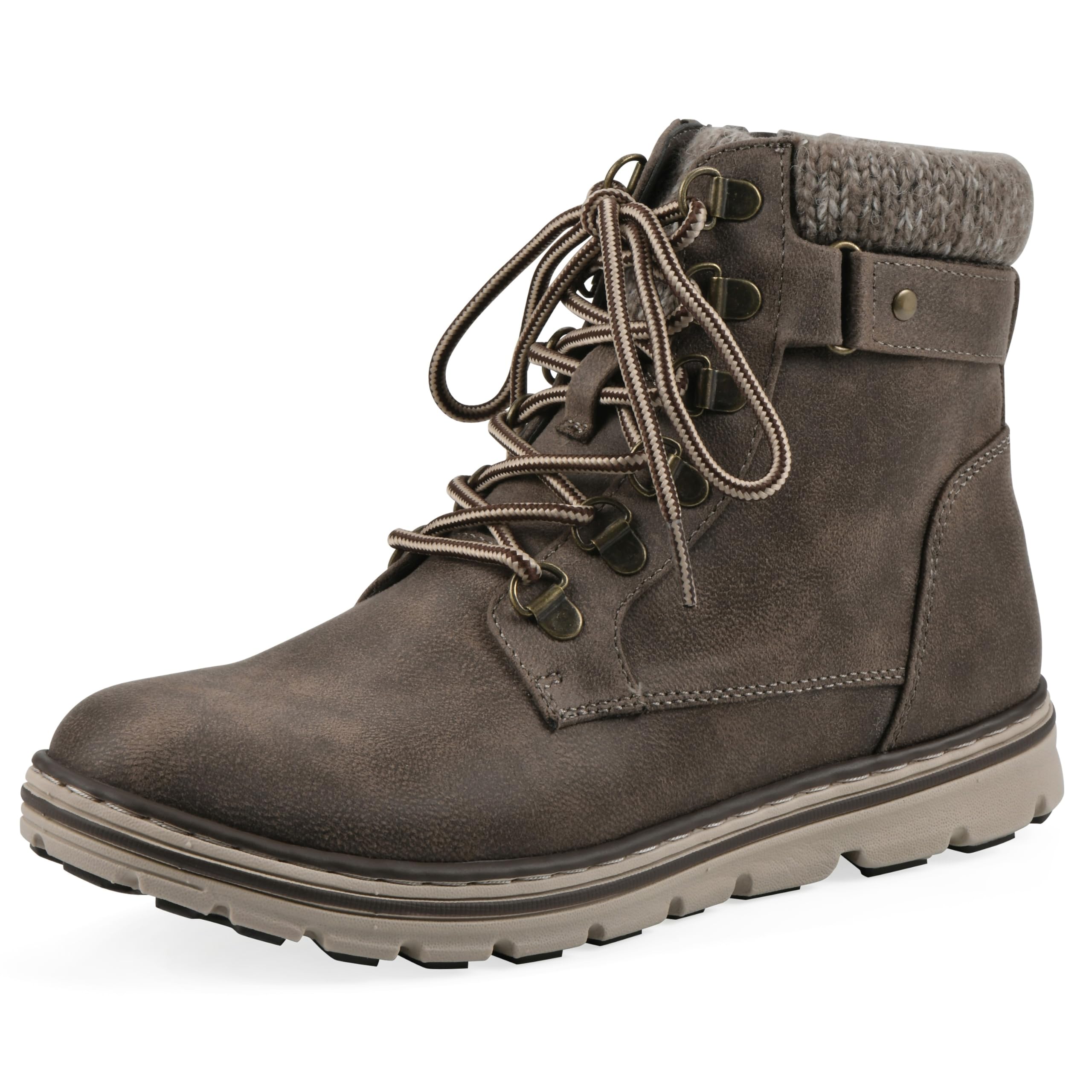 Cliffs by White Mountain Womens Kimora Cushioned Lace-Up City Hiker Ankle Bootie