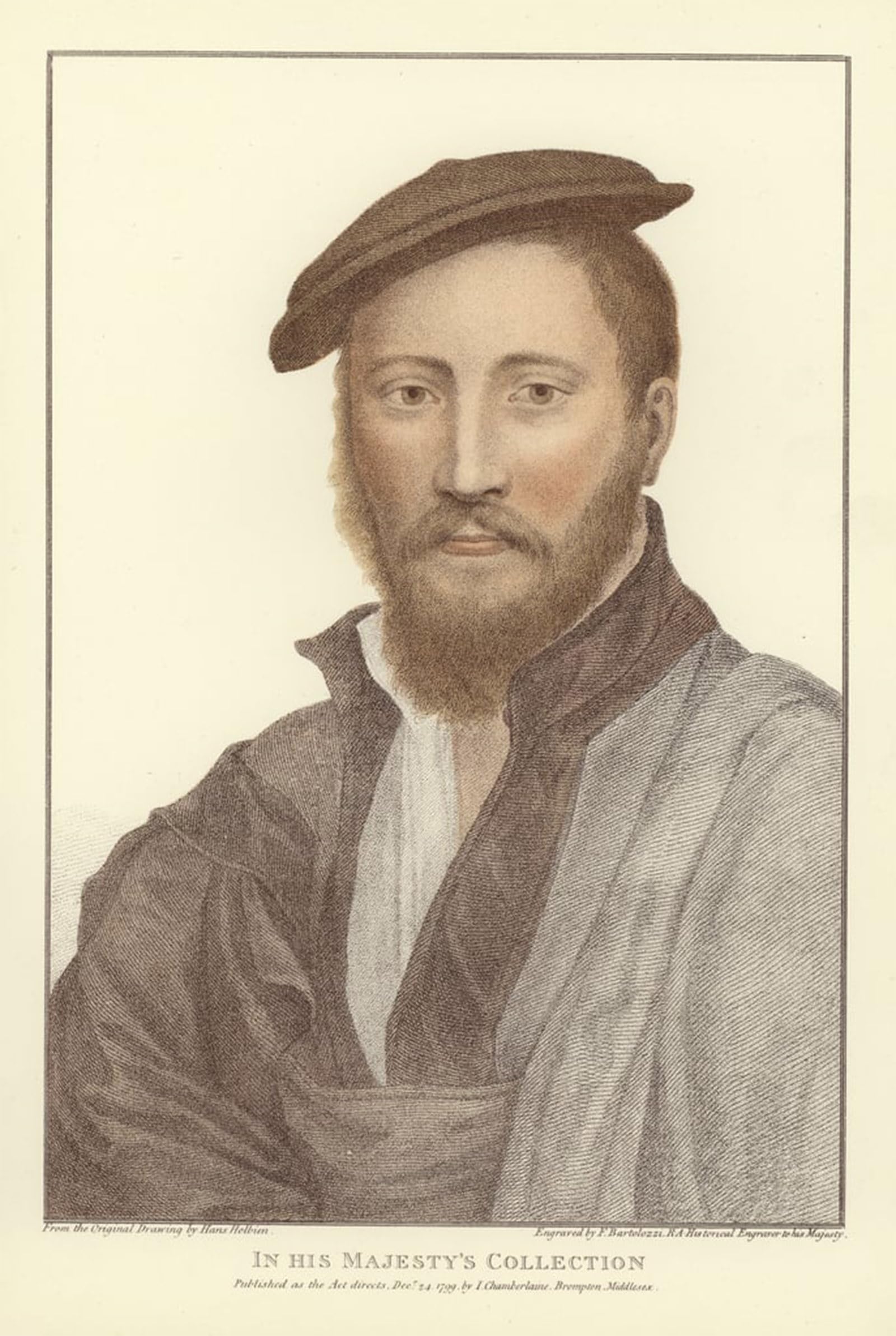POSTERIIk Vintage Art Print Images Pictures Print Man by Hans Holbein Der Jüngere Modern Colour Posters for Office Home Decor 60x90cm