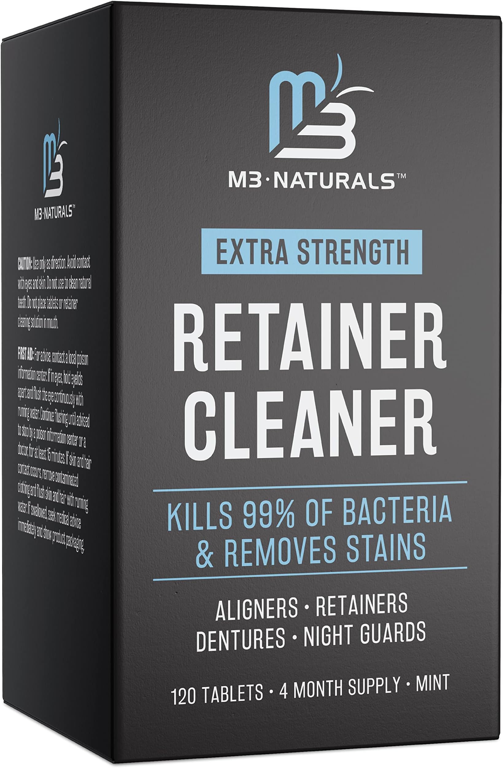 M3 Naturals Retainer Cleaner 120 Tablets