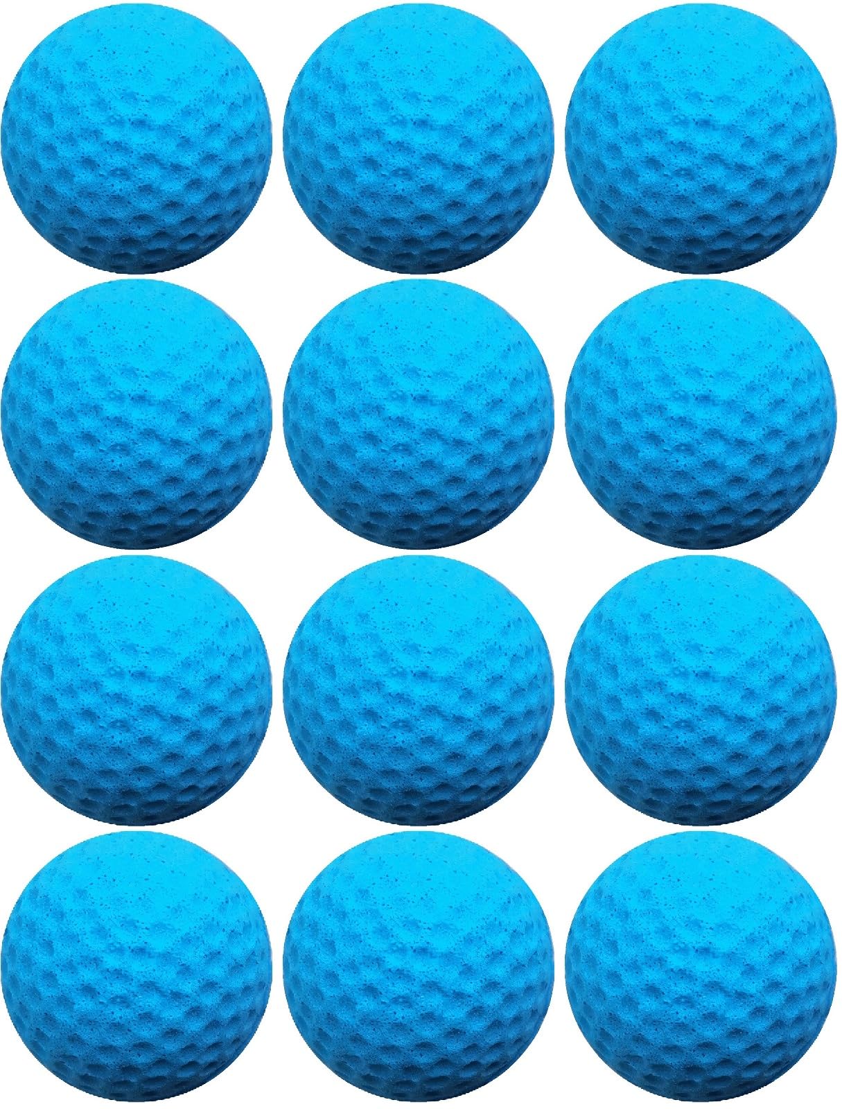 GINFH Cat Golf Balls Indoor Cat Toy Interactive Cat Ball Foam Sponge Football Balls (Blue)