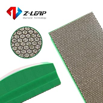 Diamond Polishing Hand Pads Arc Shape Back for Porcelain Glass Jade Stone Rough Edges Granite Marble Concrete Grit 60 4Pcs