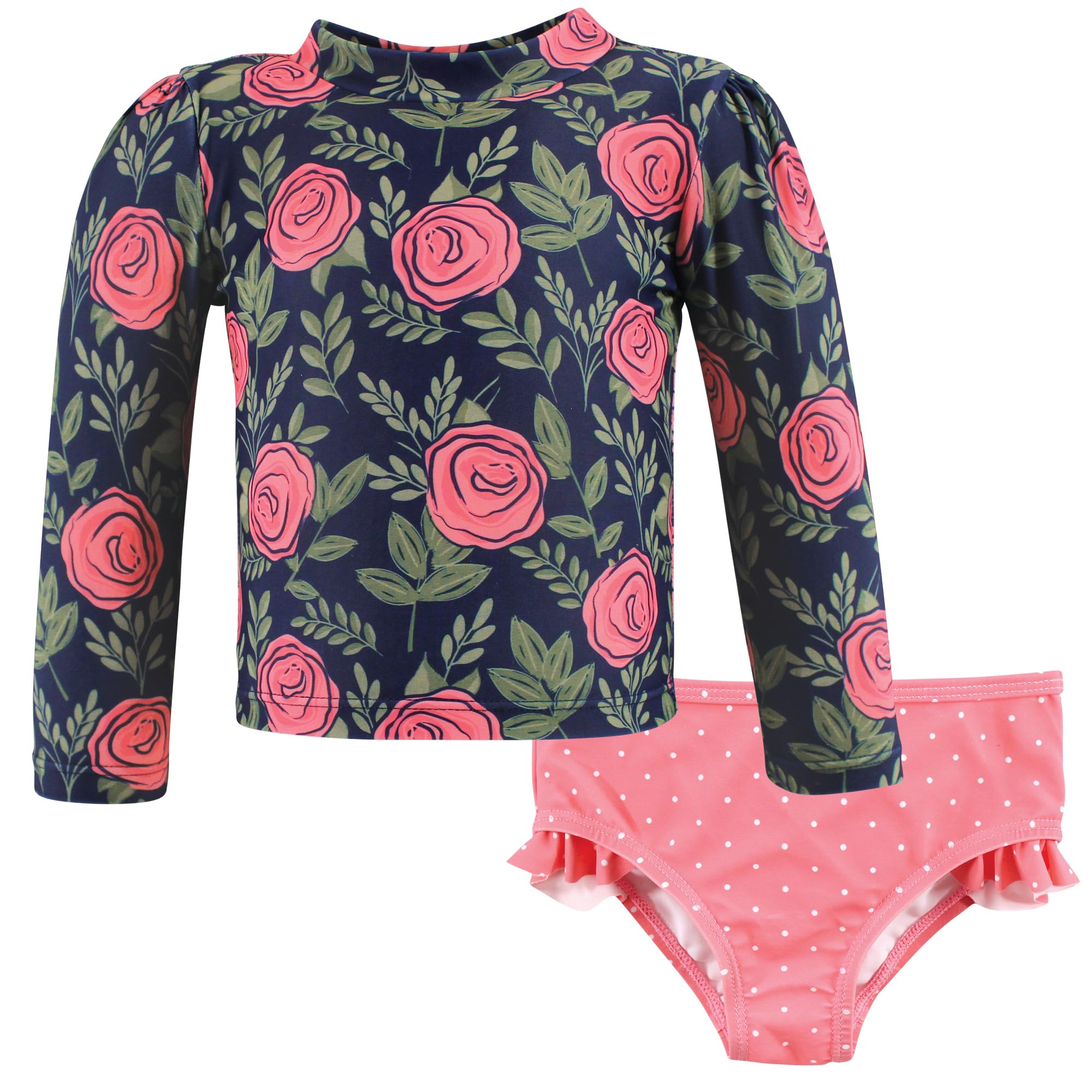 Hudson Baby Baby-Girls Swim Rashguard Set