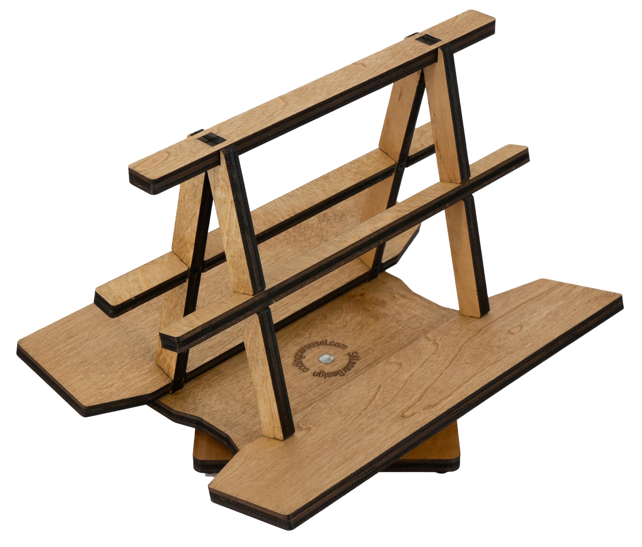 SKLaserDesign Two-Sided Medical Coding Carousel Rotating Book Stand - Made in the USA