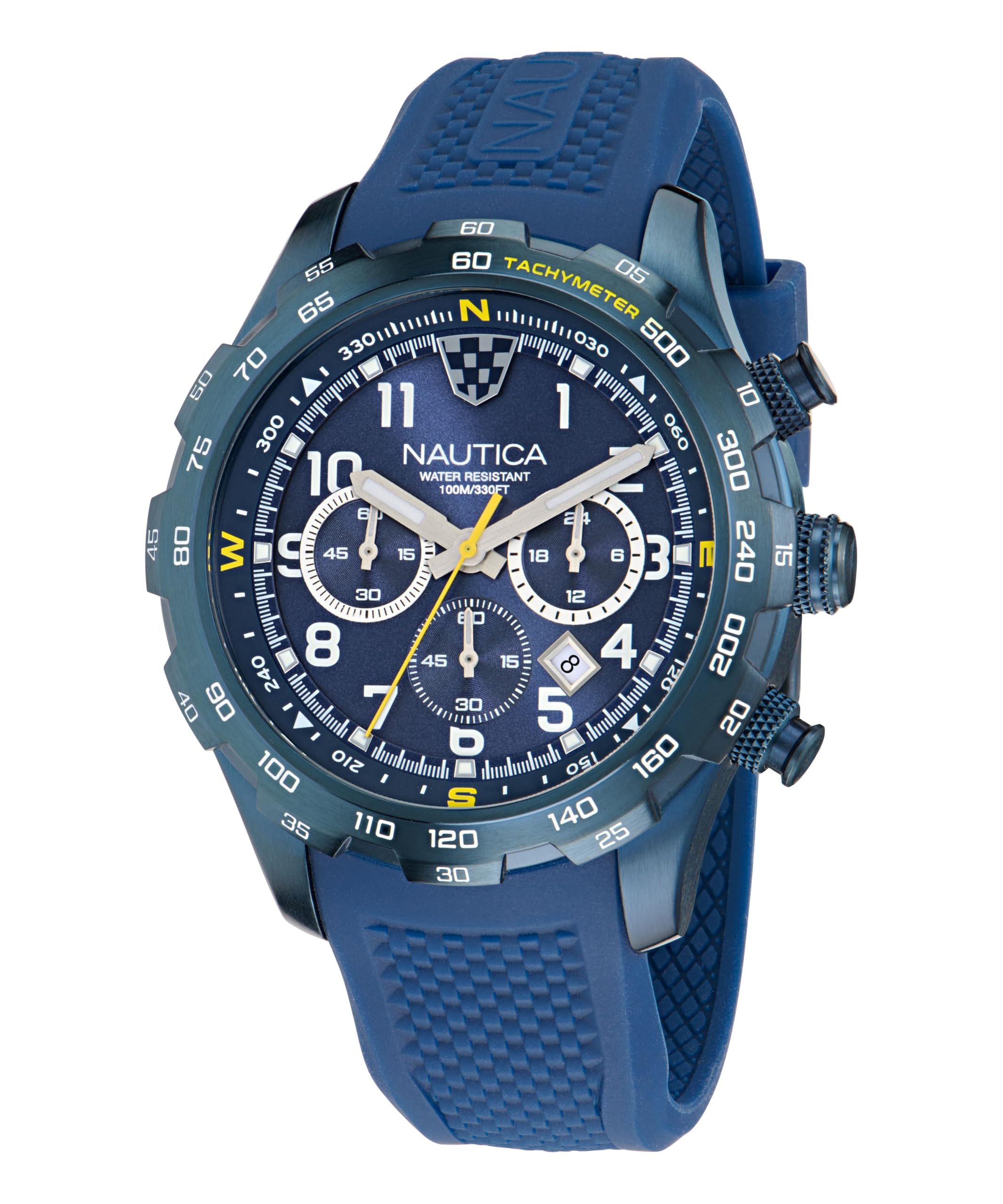 Nautica Riding SAIL NAPRSS603 - Orologio da uomo con cinturino in silicone, colore: blu